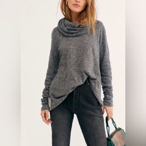 Free People One Body Beach Cocoon Pullover Cowl Neck